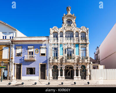 AVEIRO, PORTUGAL - Juli 02: Jugendstil (Casa de Cha Arte Nova) Museum am Juli 02, 2014 in Aveiro, Portugal Stockfoto