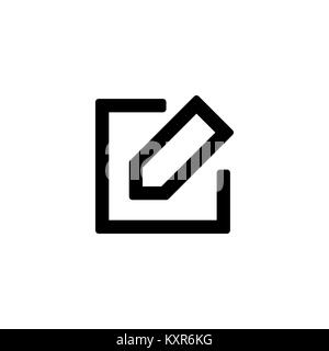 Stift-symbol für einfache Flat Style ui Design. Stock Vektor