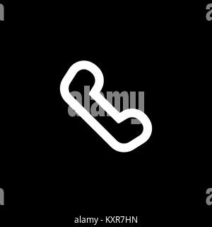 Auf das Symbol "Telefon" für einfache Flat Style ui Design. Stock Vektor