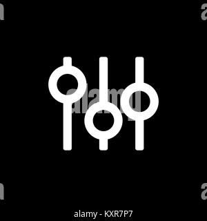 Symbol "Filter für einfache Flat Style ui Design. Stock Vektor