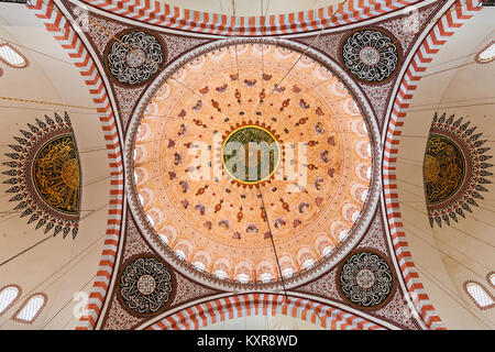 ISTANBUL, Türkei - September 08, 2014: Der Süleymaniye Moschee am September 08, 2014 in Istanbul, Türkei. Stockfoto