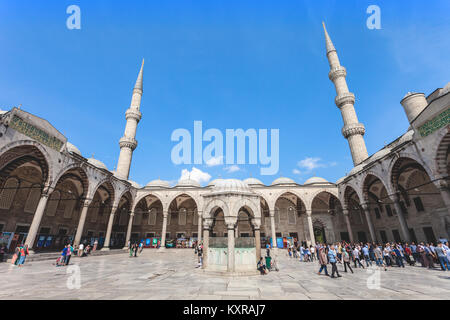 ISTANBUL, Türkei - 07 September, 2014: Die Suleymaniye Moschee am 07 September, 2014 in Istanbul, Türkei. Stockfoto