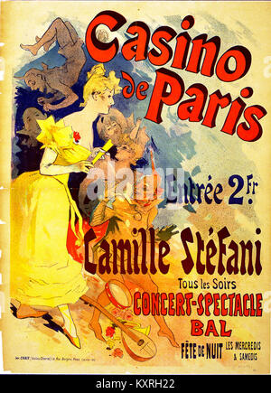 Casino de Paris Plakat - Jules Chéret Stockfoto