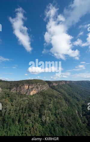 Die Yarrunga Tal im Morton National Park, New South Wales, Australien. Stockfoto