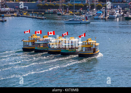 Wassertaxis Drucker-emulation Wasser Ballett im Inneren Hafen in Victoria auf Vancouver Island in British Columbia, Kanada Stockfoto