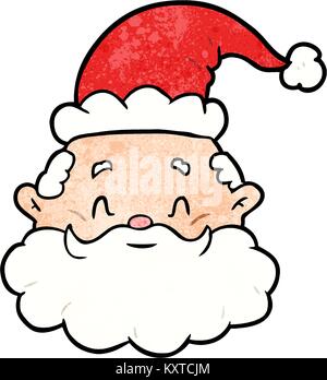 Cartoon Weihnachtsmann Gesicht Stock Vektor