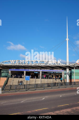 Wembley Park U-Bahn Station in London, Großbritannien Stockfoto