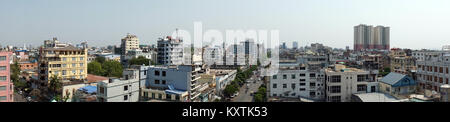 MANDALAY, MYANMAR - ca. April 2017 Zentrum der Stadt Stockfoto
