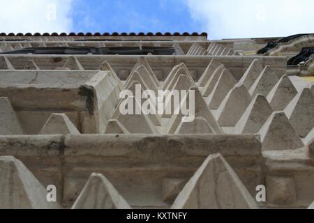 Casa Dos Bicos Fassade in Lissabon, Portugal. Stockfoto