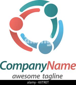 Einheit Partnerschaft Führung Gemeinschaft Interaktion Interaktion Teamarbeit Stock Vektor
