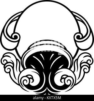 Aquarius Astrologie Horoskop Sternzeichen Stock Vektor