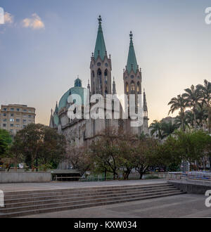 Se Kathedrale - Sao Paulo, Brasilien Stockfoto