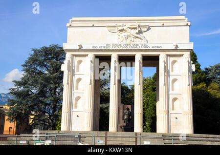 Das Victory Monument gewidmet, "Märtyrer des Weltkrieges" - Bozen, Italien Stockfoto