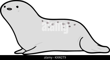 cute cartoon seal Stock Vektor