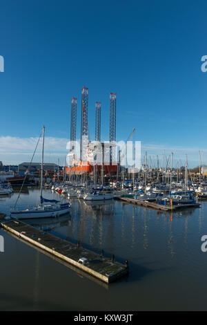 GMS Bemühen 6102 günstig in South Harbor, Blyth, Northumberland, England Stockfoto