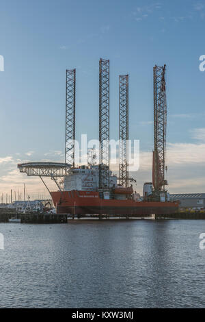 GMS Bemühen 6102 günstig in South Harbor, Blyth, Northumberland, England Stockfoto