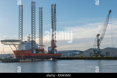 GMS Bemühen 6102 günstig in South Harbor, Blyth, Northumberland, England Stockfoto