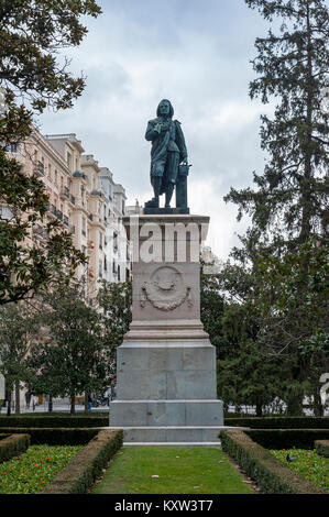 Murillo Statue, Madrid, Spanien Stockfoto