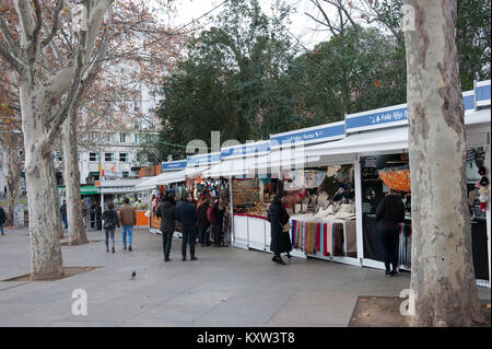 Calle Claudio Moyano, Madrid, Spanien Stockfoto