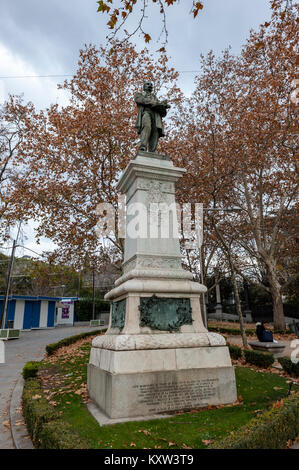 Statue von Claudio Mayona, Madrid, Spanien Stockfoto