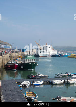 Hugh Town Harbour, St Marys, Isles of Scilly, Cornwall, England, Großbritannien im Juni Stockfoto