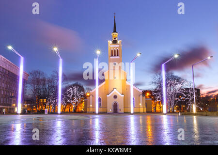 Morgen Platz der Freiheit in Tallinn, Estland Stockfoto