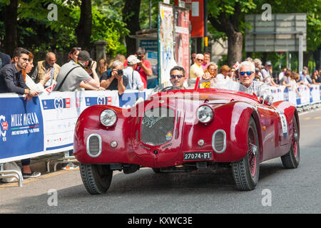 1939 Alfa Romeo 6C 2500 SS, Mille Miglia, Viale Venezia, Brescia, Italien Stockfoto