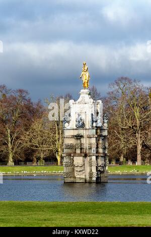 Die Diana Brunnen in Bushy Park, Hampton Court, West London England Großbritannien Stockfoto