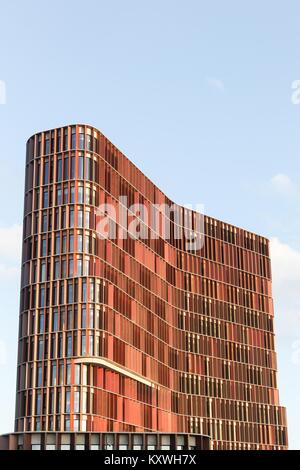 Kopenhagen, Dänemark - 10 September, 2017: Die Maersk Turm in Kopenhagen, Dänemark. Die Maersk Turm ist der Fakultät für Gesundheit und Medizin Stockfoto