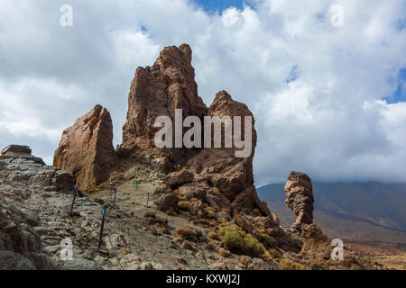 Finger von Rock - Innenansichten von Teneriffa zeigen vulkanische Aktivität Stockfoto