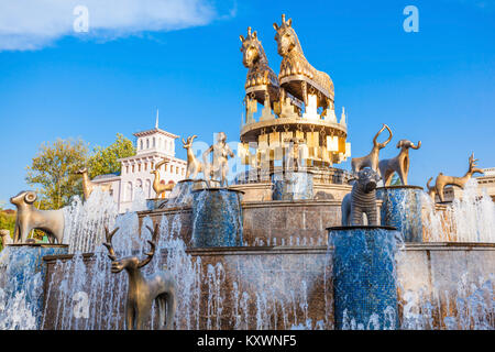 KUTAISI, Georgien - 25. SEPTEMBER 2015: kolkhida Brunnen im Zentrum von Kutaisi, Georgien. Stockfoto