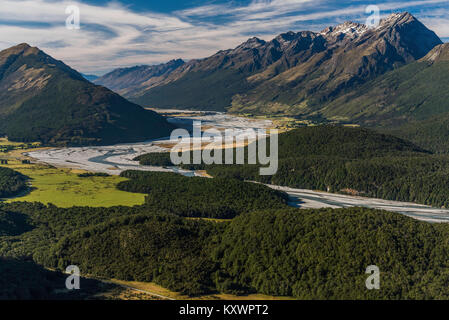 Dart River, Film Lage für Herr der Ringe, Otago Neuseeland Stockfoto