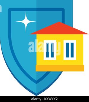 Symbol Schild und Gebäude. Stock Vektor
