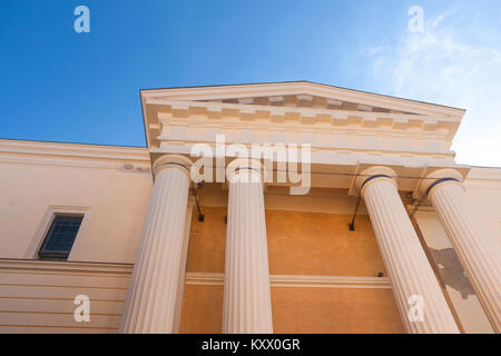 Fassade der Kathedrale von der Unbefleckten Empfängnis. Alghero, Sardinien. Italien Stockfoto