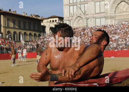 Historische Fußball, 2011, Speicher, Riten, populäre Parteien, Florença, Italien. Stockfoto