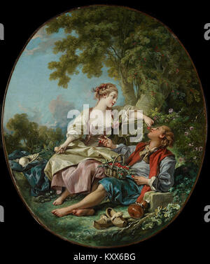 François Boucher - Les Sabots - Google Kunst Projekt Stockfoto