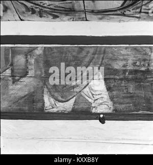 Die Kirche Frödinge in der schwedischen Gemeinde Vimmerby ist eine historische mittelalterliche Steinkirche, die im KMB-Archiv zu sehen ist. Es repräsentiert die traditionelle schwedische Kirchenarchitektur und das regionale Erbe. Stockfoto