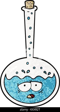 Cartoon chemische Reaktion Stock Vektor