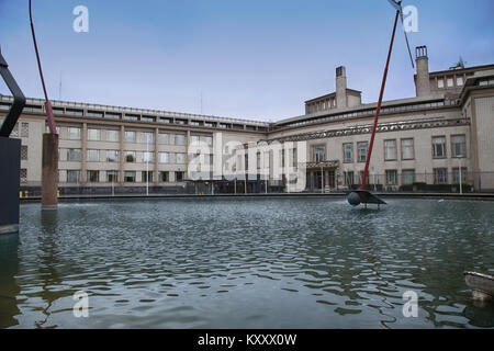 Den Haag, Niederlande - 18 August, 2015: Internationales UN-Tribunal für Kriegsverbrechen, für das ehemalige Jugoslawien in Den Haag, Niederlande auf Augu Stockfoto