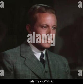 Foto aus dem Trailer des amerikanischen Romantik-Films „Smilin“ Through aus dem Jahr 1932 mit dem Schauspieler Gene Raymond. Stockfoto