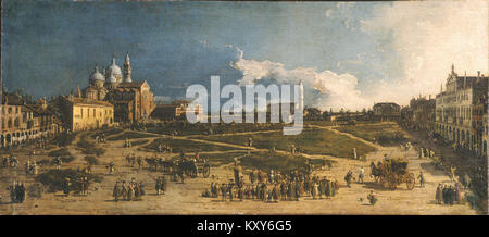 Giovanni Antonio Canal genannt Il Canaletto - Prà della Valle in Padua - Google Kunst Projekt Stockfoto