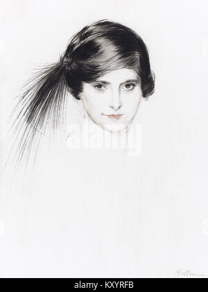 Helena Rubinstein von Paul César Helleu (1859-1927) beschnitten Stockfoto