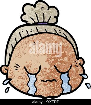 Cartoon alte Dame Stock Vektor