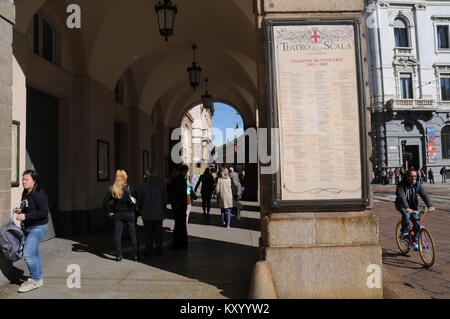 Menschen, La Scala, Verdi, 2013, Mailand, Italien. Stockfoto