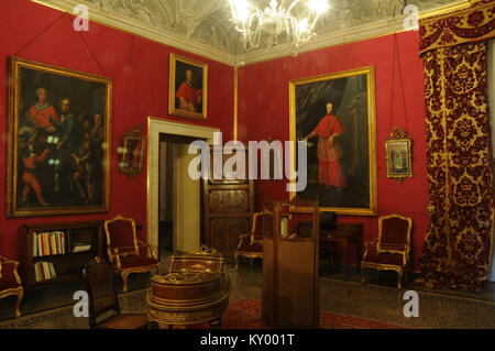 Halle der Triumph von Marco Furio Camillo, Palace Andrea Doria, 2013, Villa des Fürsten, Genua, Ligurien, Italien. Stockfoto