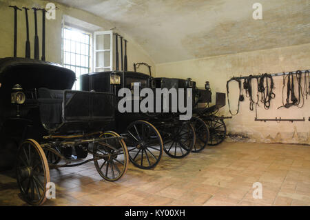 Beförderung, Garage, Haus Sant Agata, Giuseppina Strepponi, Giuseppe Verdi, 2013, Italien Stockfoto