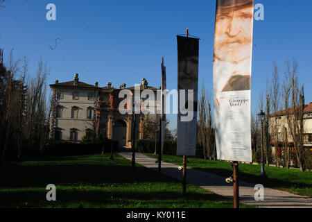 Gebäude, Museo Giuseppe Verdi, 2012, Reggio Emilia, Parma, Italien. Stockfoto