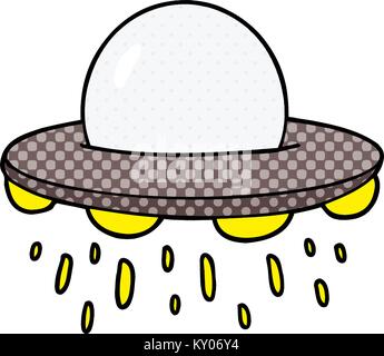 Cartoon fliegende Untertasse Stock Vektor