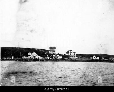 Fischerdorf Sand Point, popof Island, Alaska, nd (COBB 146) Stockfoto