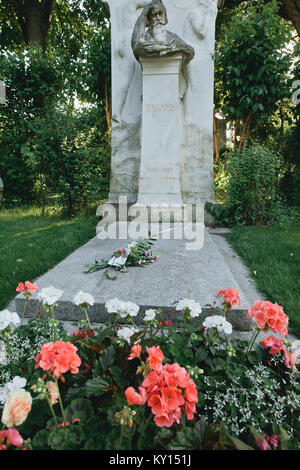 Johannes Brahms' Grab in Wien Zentralfriedhof Stockfoto